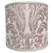 Drum Lampshade in Fortuny Fabric Pearl Grey & Antique White Lucrezia Pattern Fortuny 