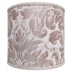 Drum Lampshade in Fortuny Fabric Pearl Grey & Antique White Lucrezia Pattern Fortuny 