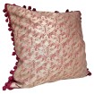 Housse de Coussin Fait Main en Tissu Fortuny Richelieu Rouille et Or