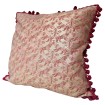 Housse de Coussin Fait Main en Tissu Fortuny Richelieu Rouille et Or