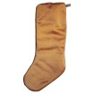 Luxury Christmas Stocking Fortuny Fabric Ivory & Silvery Gold Canestrelli Pattern