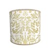 Drum Lampshade in Fortuny Fabric Bayou-Lime Green & Beige Sevres Pattern Fortuny 