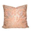 Housse de Coussin Fait Main en Tissu Fortuny Farnese Orange et Or