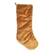 Luxury Christmas Stocking with Tassel Trim Antique Yellow Luigi Bevilacqua Silk Lampas Tulipani Pattern