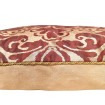 Housse de Coussin Fait Main en Tissu Fortuny Sevigne Bordeaux et Or