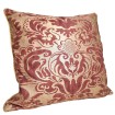 Housse de Coussin Fait Main en Tissu Fortuny Sevigne Bordeaux et Or