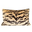 Housse de Coussin Fait Main en Velour Luigi Bevilacqua Tigre Sable