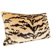 Housse de Coussin Fait Main en Velour Luigi Bevilacqua Tigre Sable Luigi Bevilacqua 