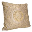 Housse de Coussin Fait Main en Tissu Fortuny Orsini Vert et Or