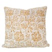 Housse de Coussin Fait Main en Tissu Fortuny Cimarosa Jaune et Blanc