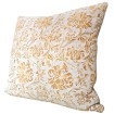 Housse de Coussin Fait Main en Tissu Fortuny Cimarosa Jaune et Blanc