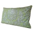 Housse de Coussin Fait Main en Tissu Fortuny Barberini Vert