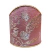 Wall Sconce Clip-On Shield Shade Mauve and Gold Silk Brocade Madama Butterfly Rubelli Fabric Mini Lampshade