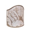 Clip-On Mini Lampshade Rubelli Ruzante Mother of Pearl Silk Damask Fabric Shield Shade