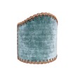 Wall Sconce Clip-On Shield Shade Sage Green Velvet