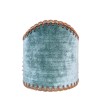 Wall Sconce Clip-On Shield Shade Sage Green Velvet