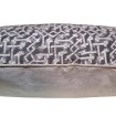 Throw Pillow Cushion Cover Fortuny Fabric Black & Silver Rabat Pattern