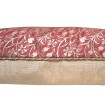 Housse de Coussin Fait Main en Tissu Fortuny Granada Bordeaux et Or