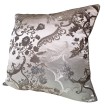 Housse de Coussin Fait Main en Tissu Brocas de Soie Rubelli Madama Butterfly Ivoire et Or