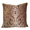 Housse de Coussin Fait Main en Tissu Brocatelle en Soie Rubelli Tebaldo Marron et Or Rubelli 