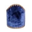 Wall Sconce Clip-On Shield Shade Blue Velvet