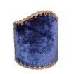 Wall Sconce Clip-On Shield Shade Blue Velvet