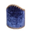 Wall Sconce Clip-On Shield Shade Blue Velvet