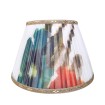 Pleated Lampshade Rubelli Fabric Ivory Morphise Pattern