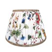 Pleated Lampshade Rubelli Fabric Ivory Lady Bloom Pattern