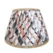 Pleated Lampshade Rubelli Fabric Apricot Saint-Etienne Pattern