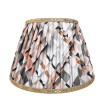 Pleated Lampshade Rubelli Fabric Apricot Saint-Etienne Pattern