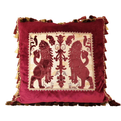 https://www.oggettiveneziani.com/9576-home_default/decorative-pillow-case-red-rubelli-velvet-with-luigi-bevilacqua-leoni-persiani-framed-front-panel-1.jpg